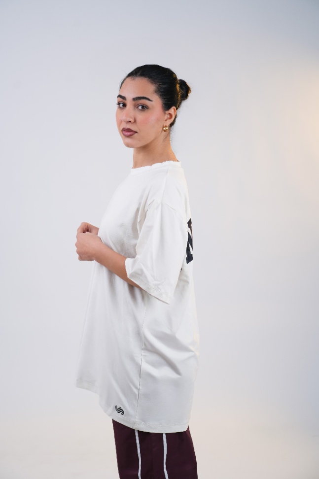 Oversized INFINITE Tee - White